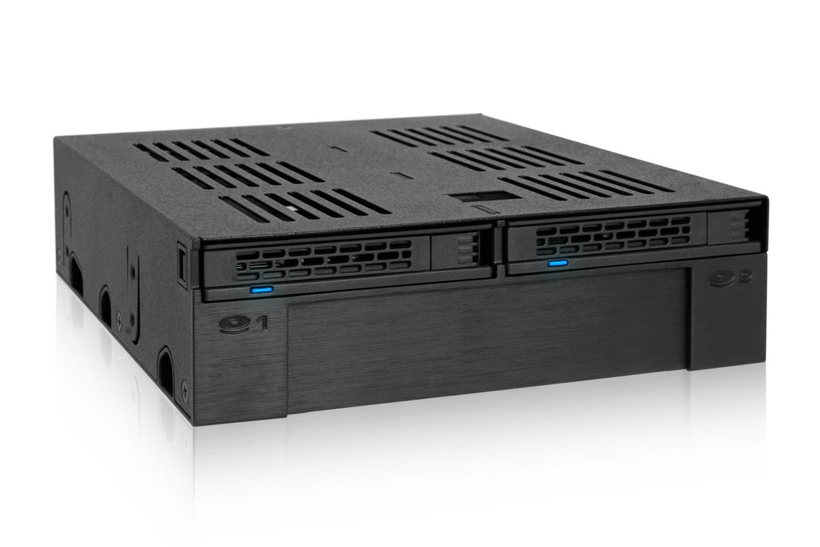 ICY DOCK 2 Bay 2.5 SAS/SATA HDD/SSD Mobile Rack + 3.5″ Slot for External 5.25…