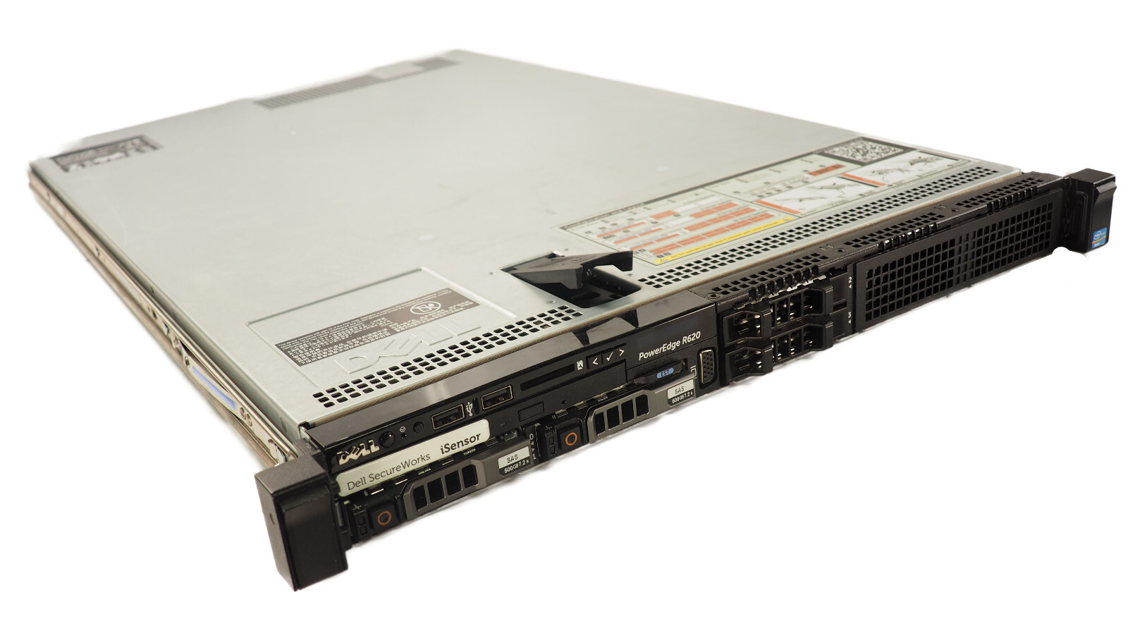 Dell PowerEdge R620 Xeon E5-2620 2.0GHz 32GB PC3-12800R x2 PSU x2 500GB HDDs