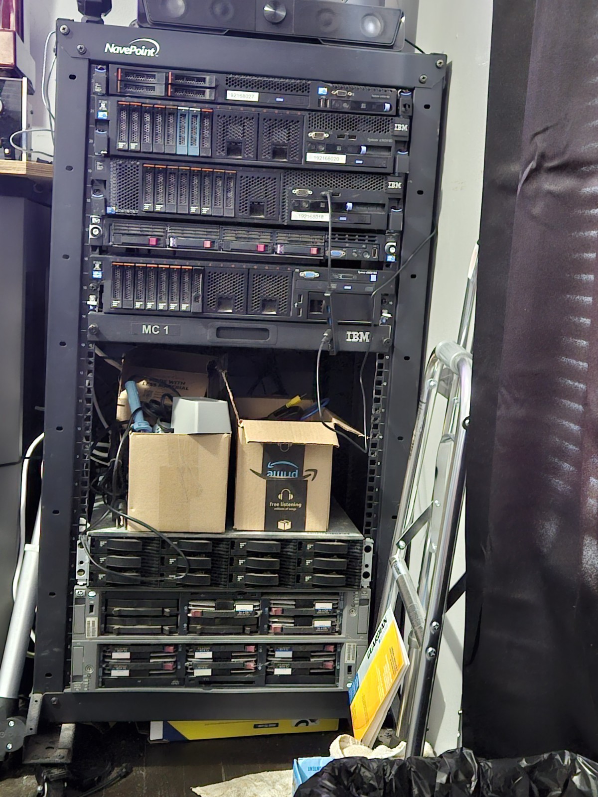 Rack Of IBM Servers