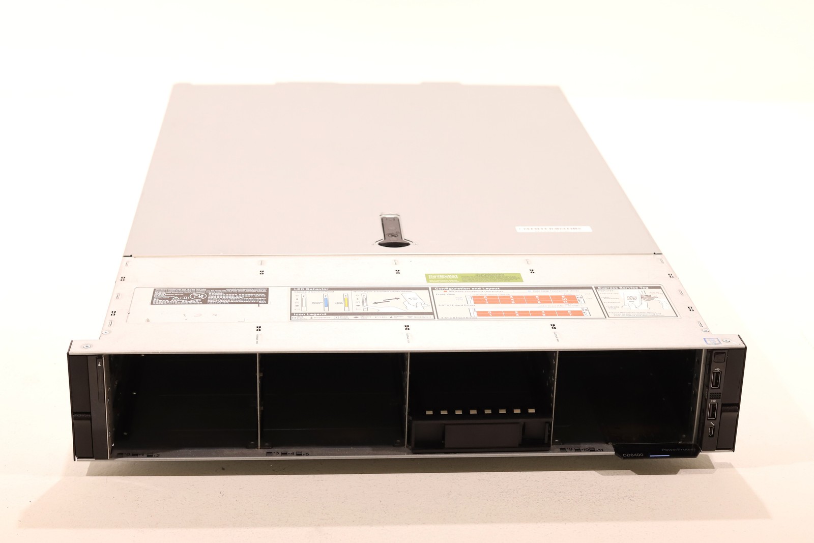 Dell EMC PowerProtect DD6400 12-Bay LFF Barebone Server W/ 2x750W PSU Tested