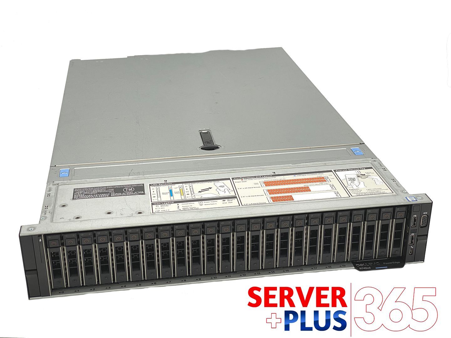 Dell R740XD (24x NVMe), 2x 3.0GHz CPUs, 256GB – 768GB RAM, 1.92TB NVMe SSDs