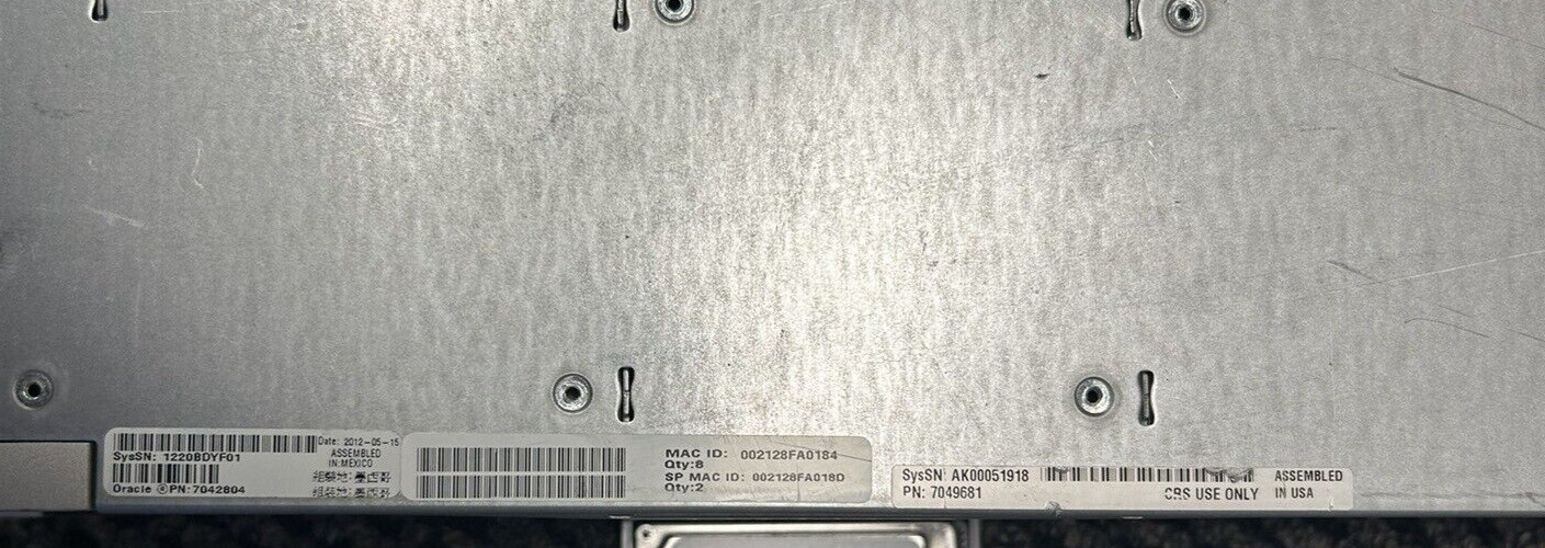 Sun ORACLE SPARC T4-1 Server SERP2 w/ Power Supply & 6 X 300GB SAS2 HDD