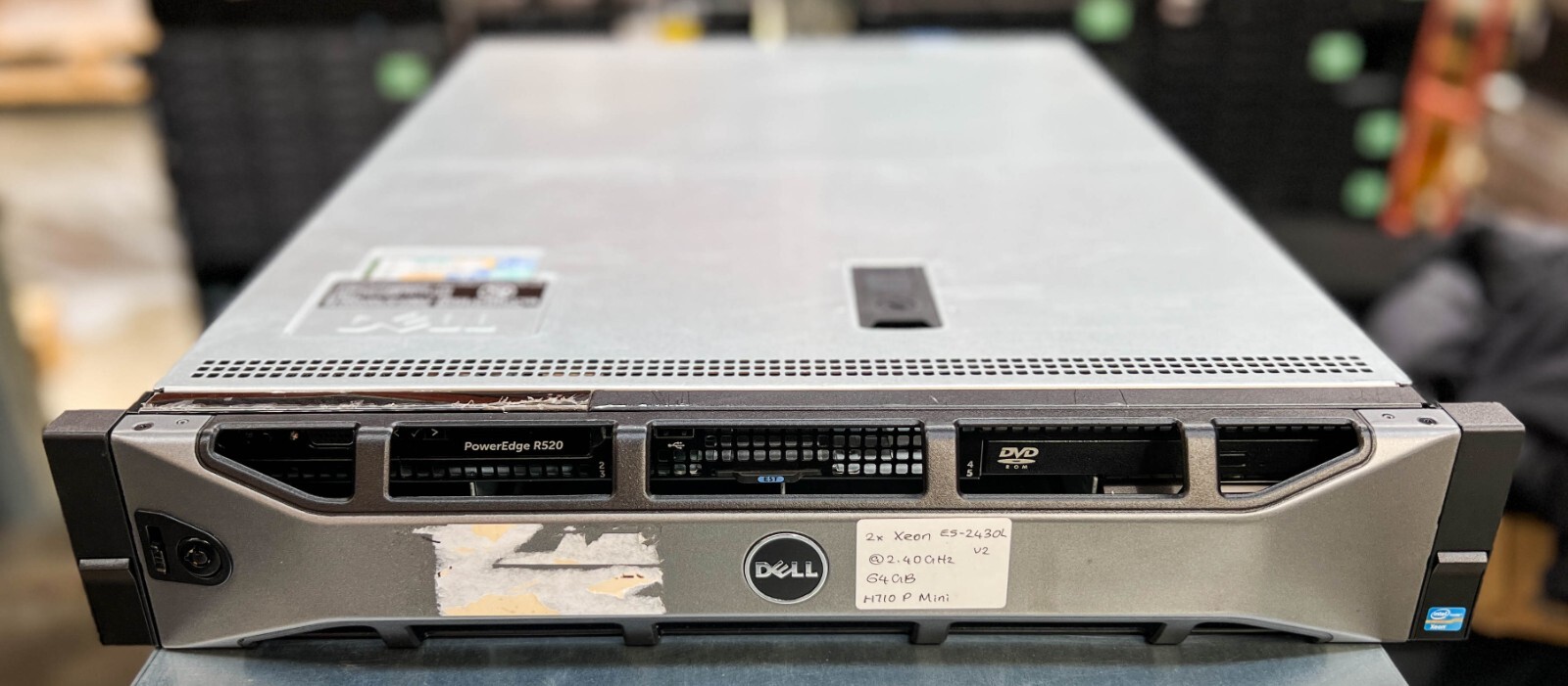 Dell PowerEdge R520 2x E5-2430L v2 @2.40GHz 64GB 2x300GB Perc H710p Mini 2xPSU