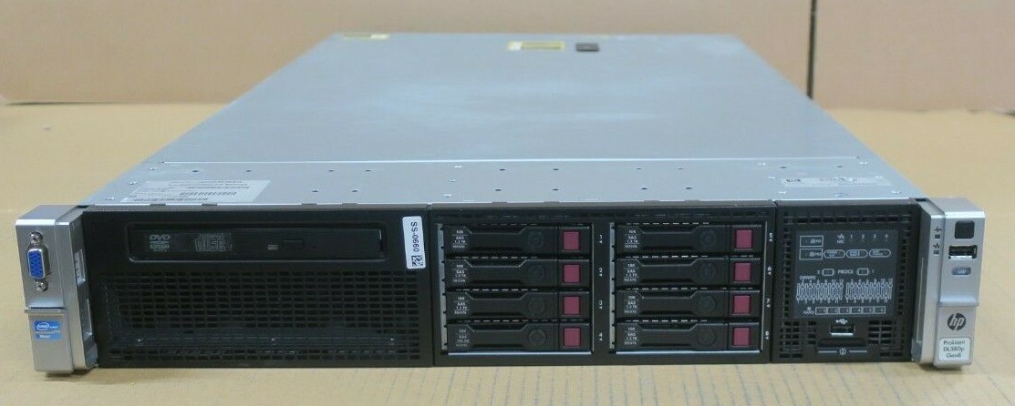 HP ProLiant DL380p G8 2x 8C E5-2690 2.90GHz 384GB Ram 8x 1.2TB 10K HDD 2U Server