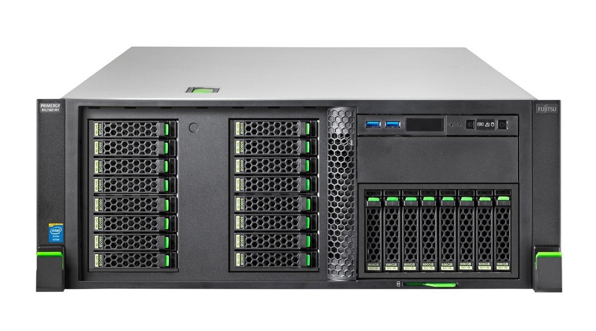 Fujitsu Primergy RX2560 M1 2x Xeon Quad Core E5-2623v3 3GHz 128GB Ram 3TB Server