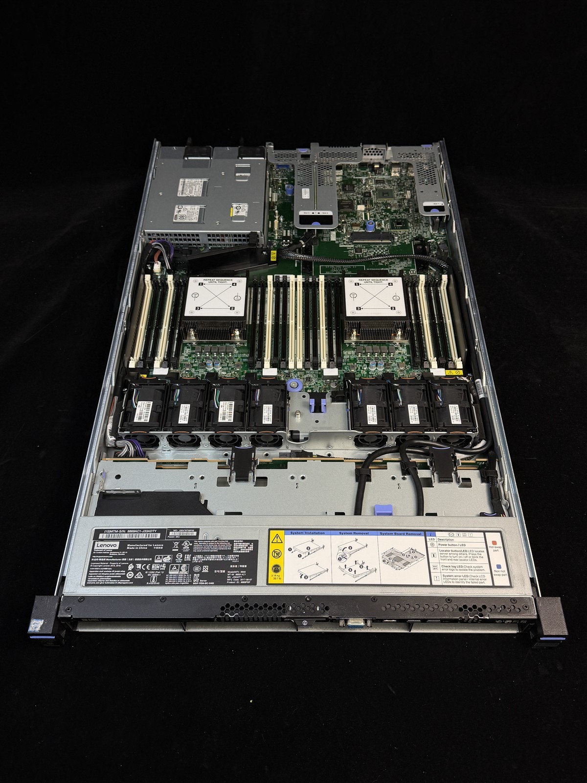 LENOVO X3550 M5 4LFF SERVER 2x 8 CORE E5-2630v3 2.4GHz 32GB RAM M5210 2x 2TB