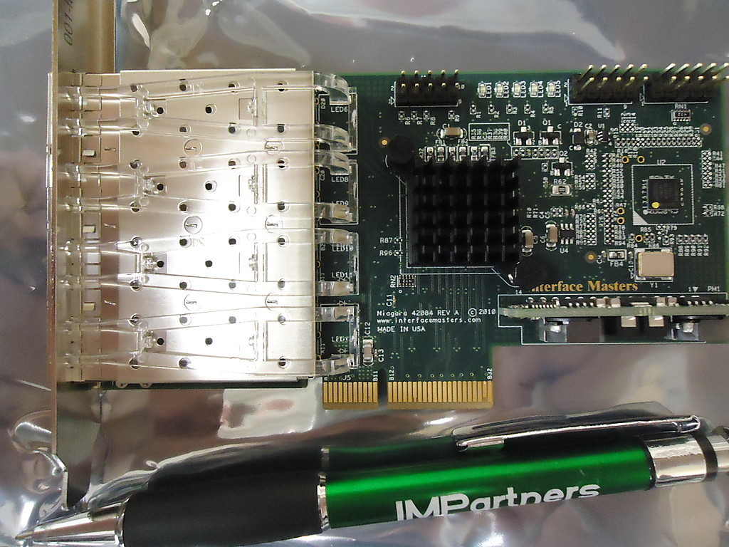 Interface Masters Niagara 42084 -NOSPF Quad Port 1 GB Low Profile NIC. Brand New