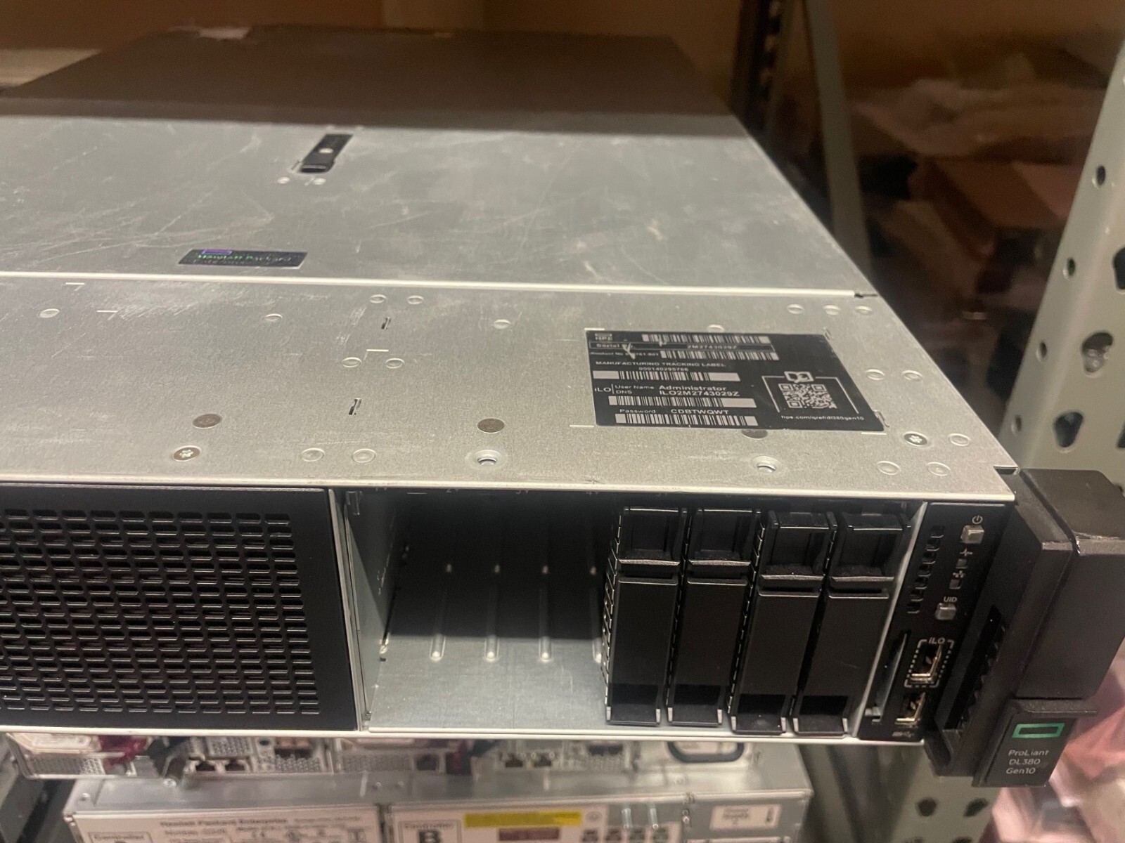 875761-S01 HPE ProLiant DL380 Gen10 5115 2P 8SFF 2 x 500W PS. NO MEMORY NO RAILS