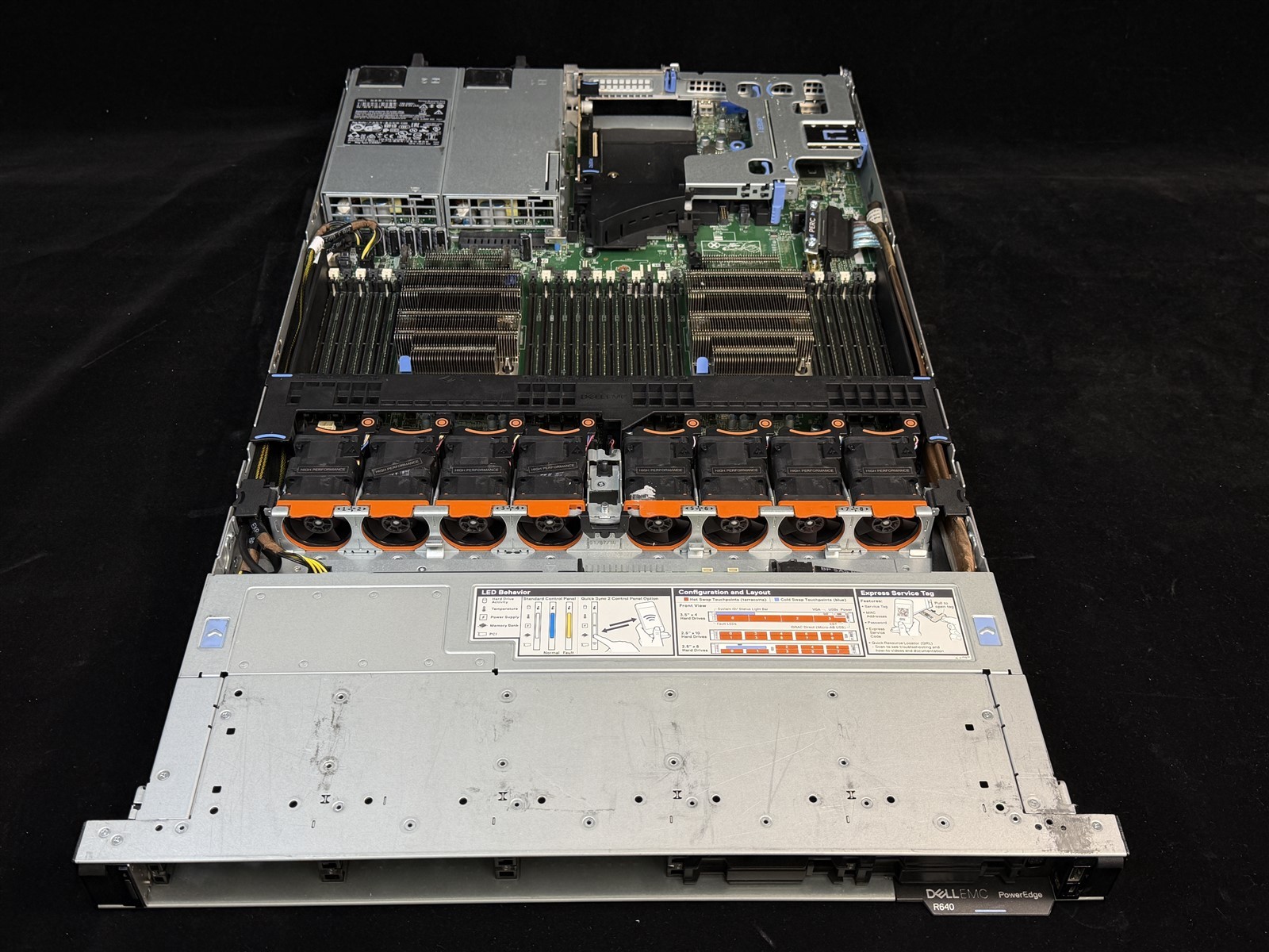 Dell R640 10SFF 2x Gold 6142 32C 2.6GHz H740P iDRAC9 Ent Bezel NO RAM NO HDD