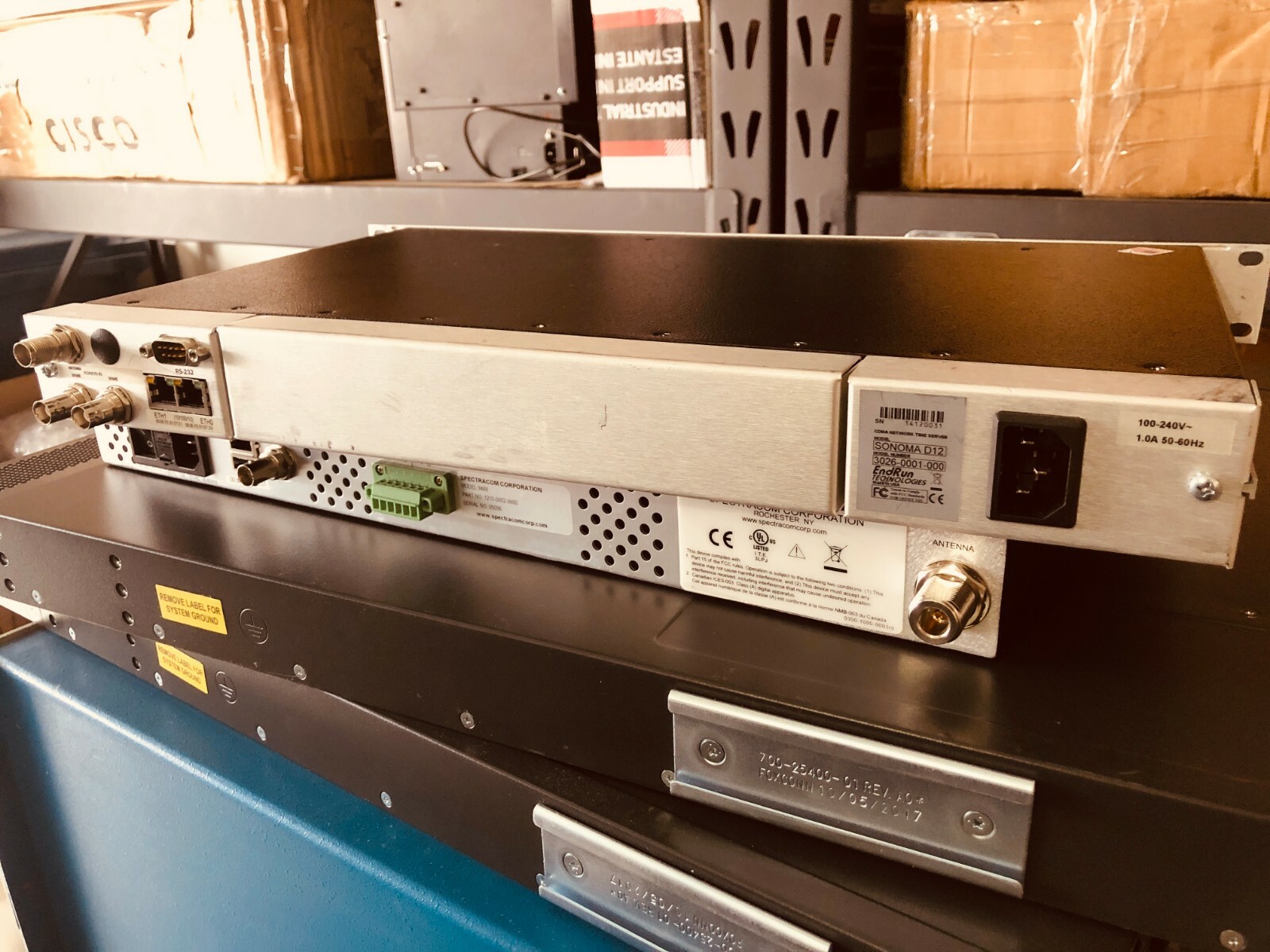Endrun Technologies Sonoma D12 CDMA Network NTP Time Server 3026-0001-000