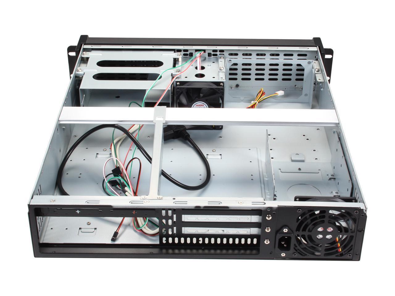 iStarUSA D-200-FS Black Aluminum / Steel 2U Rackmount Compact Stylish Chassis