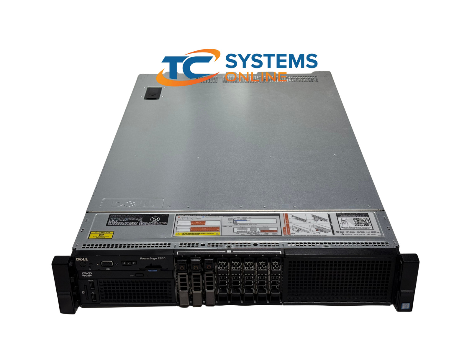 Poweredge R830 8SFF 4x E5-4627v3 2.6GHZ =40C/40T 768GB 3x HD TRAY H730P