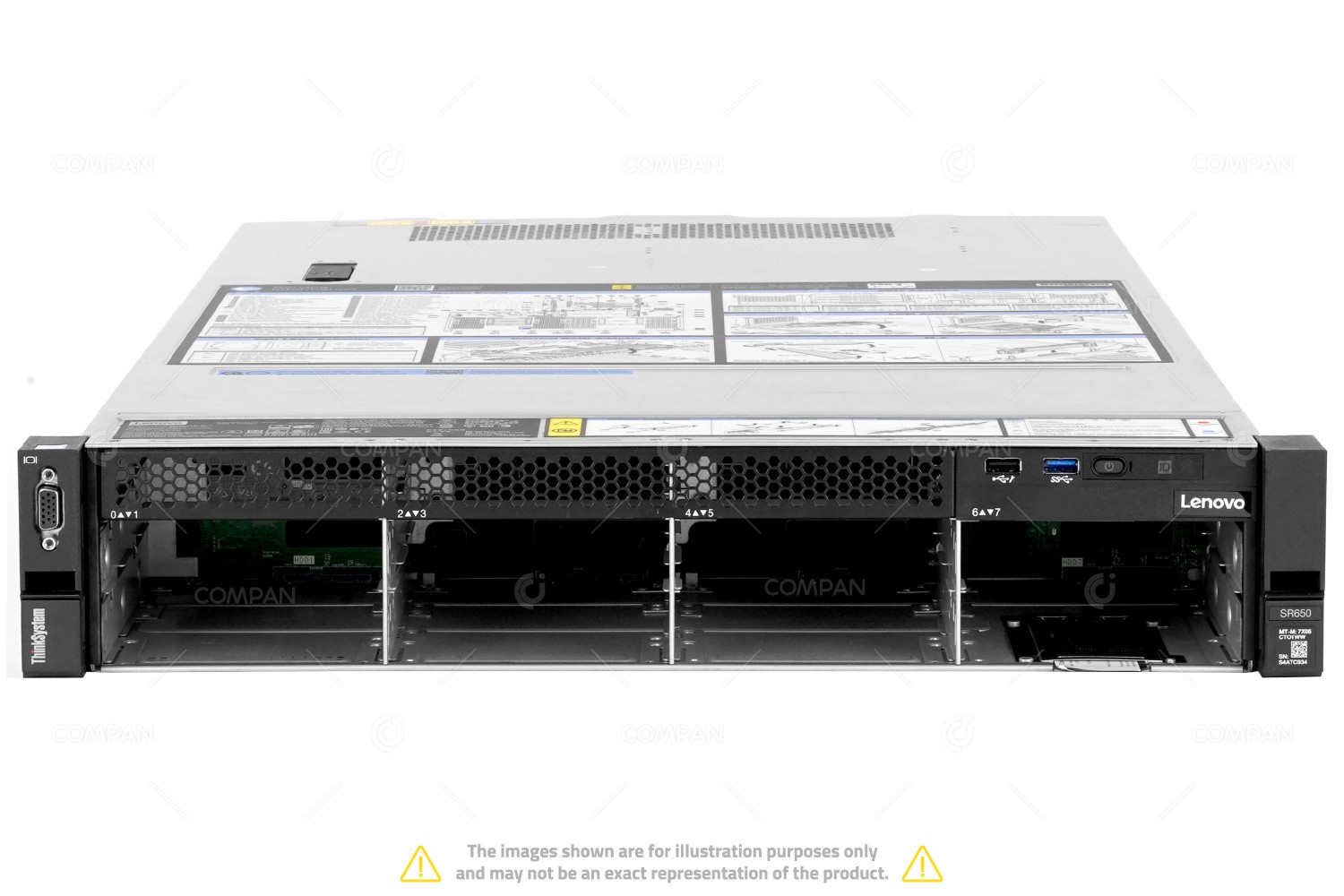 Lenovo ThinkSystem SR650 8LFF 2x Xeon Gold 6244 64GB RAM Rails