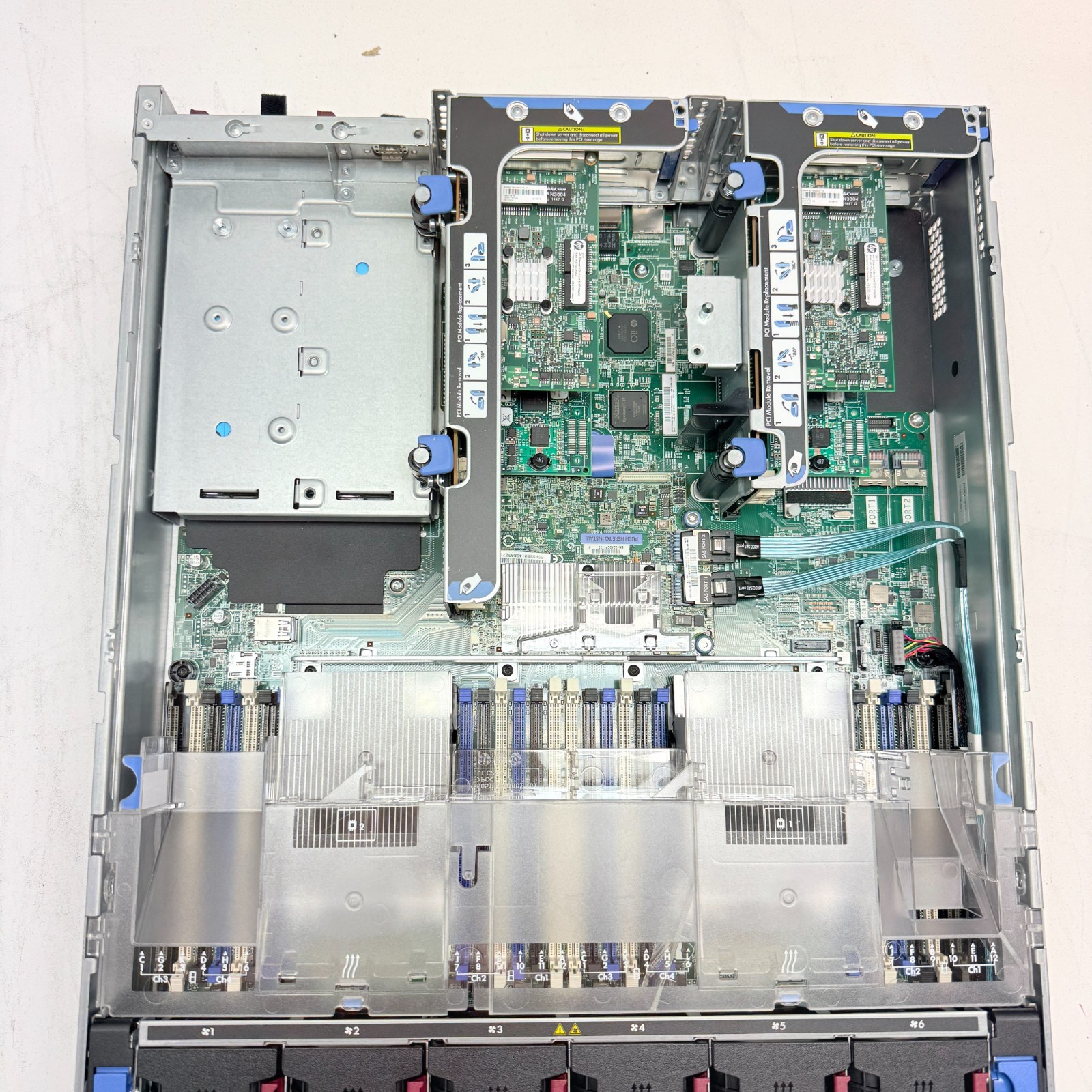 HP ProLiant DL380 Gen9 Barebone Server No RAM w/(8) 300GB HDDs and Power Cable
