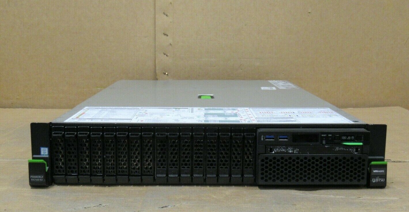 Fujitsu Primergy RX2540 M2 2x 16-Core E5-2697Av4 No Ram 8x 2.5″ Bay 2U Server