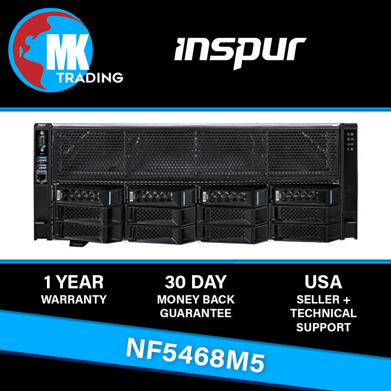 AI Deep Learning Server 8x T4 16GB GPU 2x Xeon 8260 256GB Inspur NF5468M5