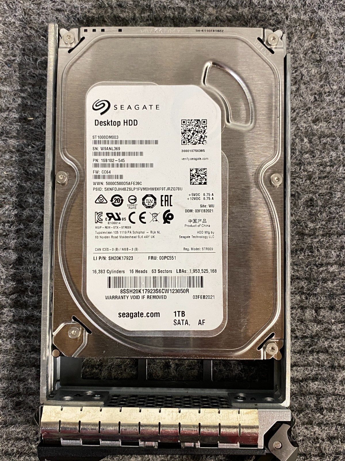 Dell PowerEdge T330 Server w/ Xeon E3-1230, 4TB HDD, PERC H330, 2x PSU +Cord