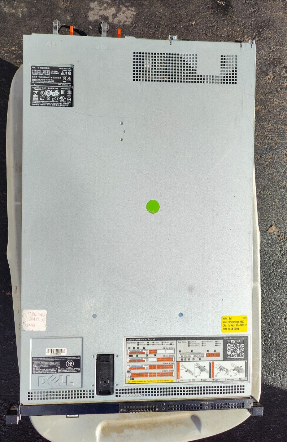 Dell PowerEdge R620 1 x Xeon E5-2609 v2 64GB DDR3 Server