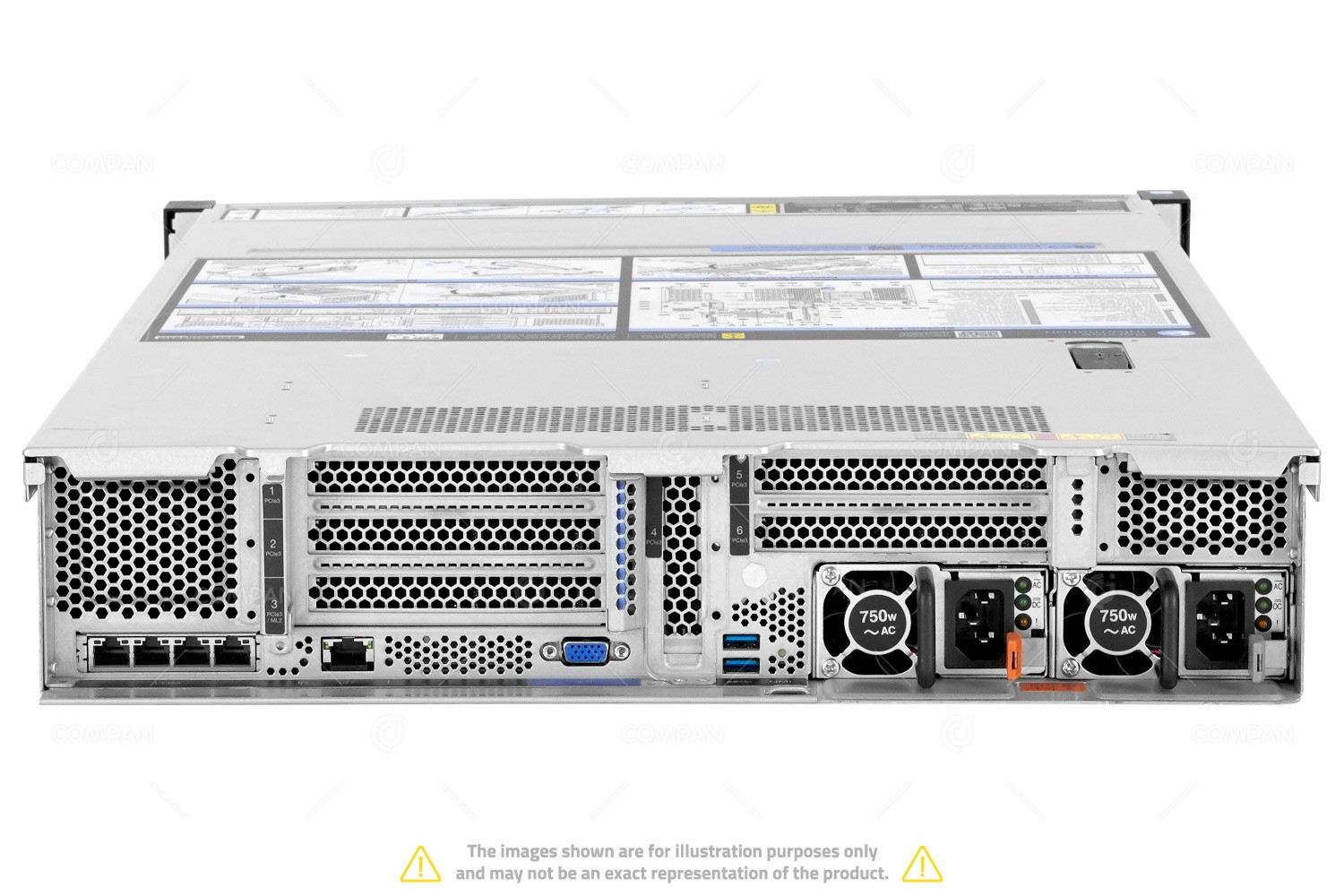 Lenovo ThinkSystem SR650 8LFF 2x Xeon Gold 6244 64GB RAM Rails