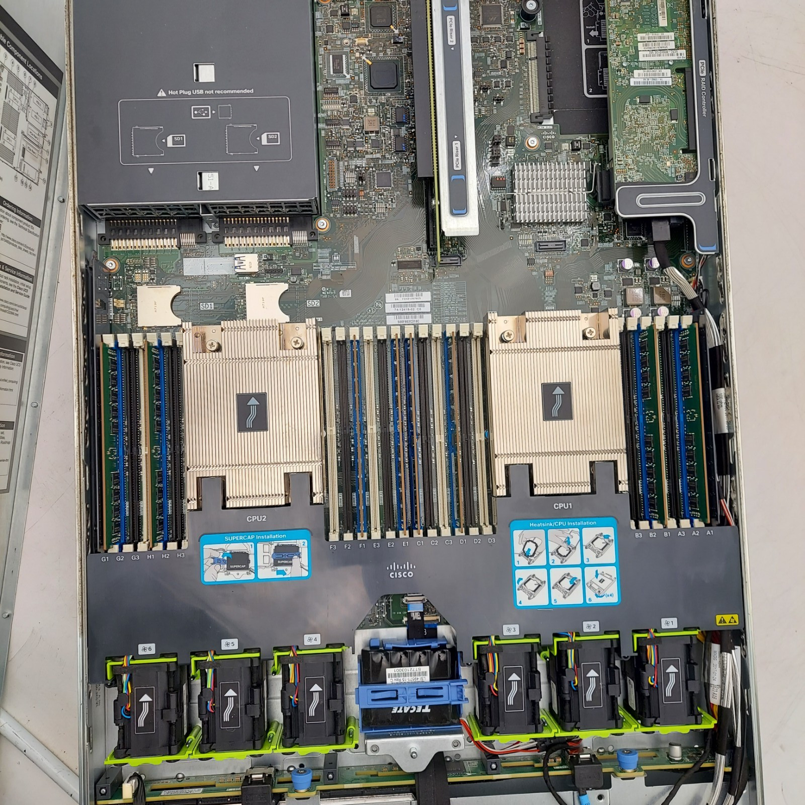 Cisco UCS C220 M4 2x Xeon E5-2620 v4 2.10Ghz 64GB RAM SAS Controller 16TB HDD
