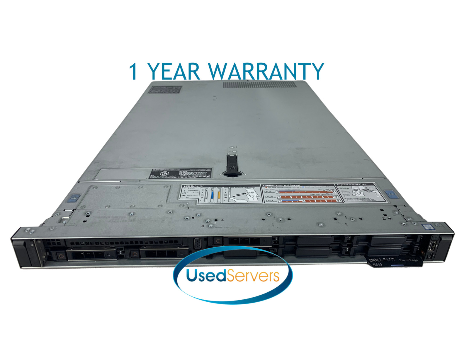Dell Poweredge R640 2x Gold 5118 2.3GHZ=24Cores 32GB 2133 3x HD TRAY H730P