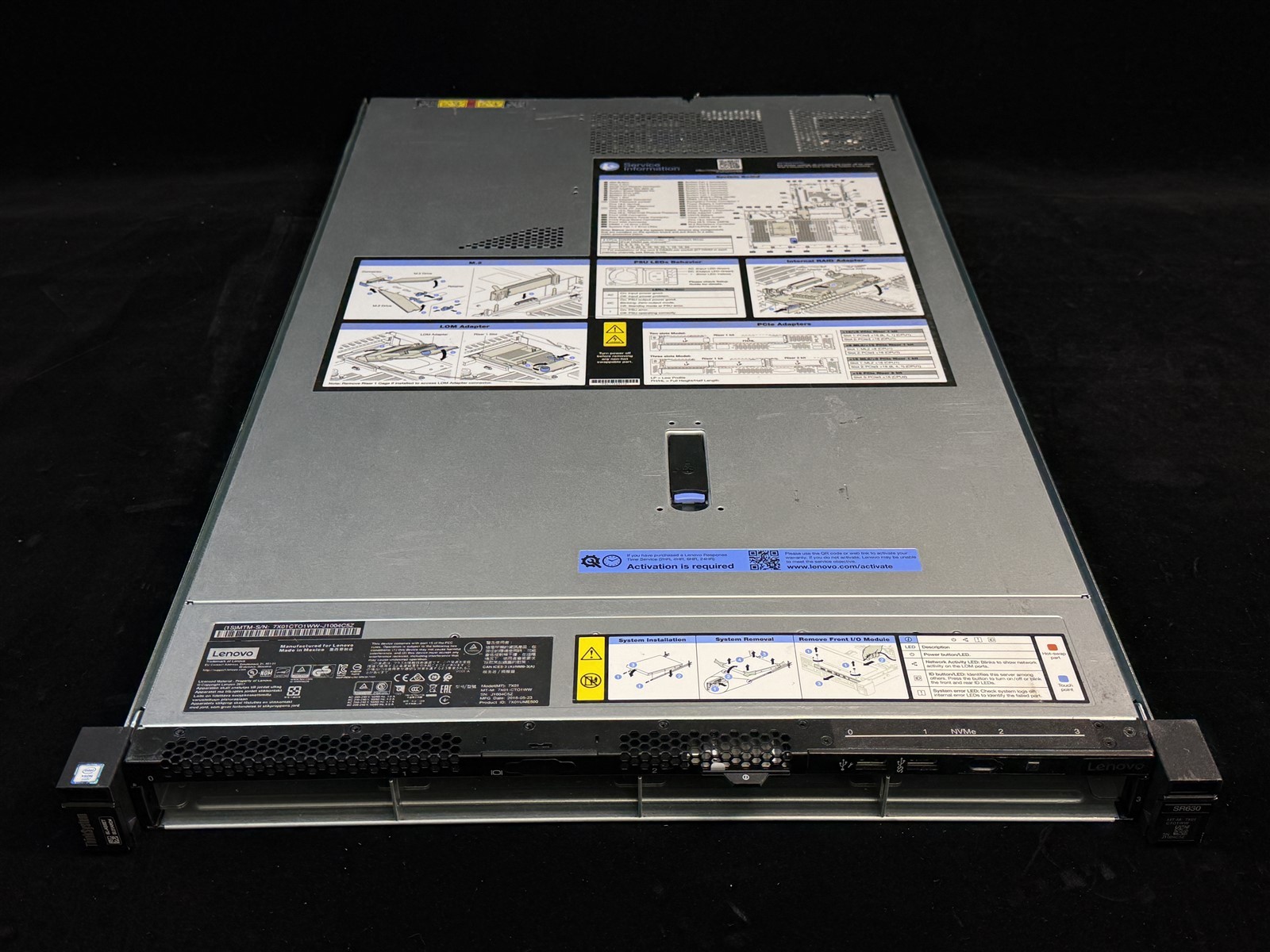 LENOVO THINKSYSTEM SR630 4LFF 2x 12 CORE GOLD 5118 2.3GHz 64GB RAM NO HDD