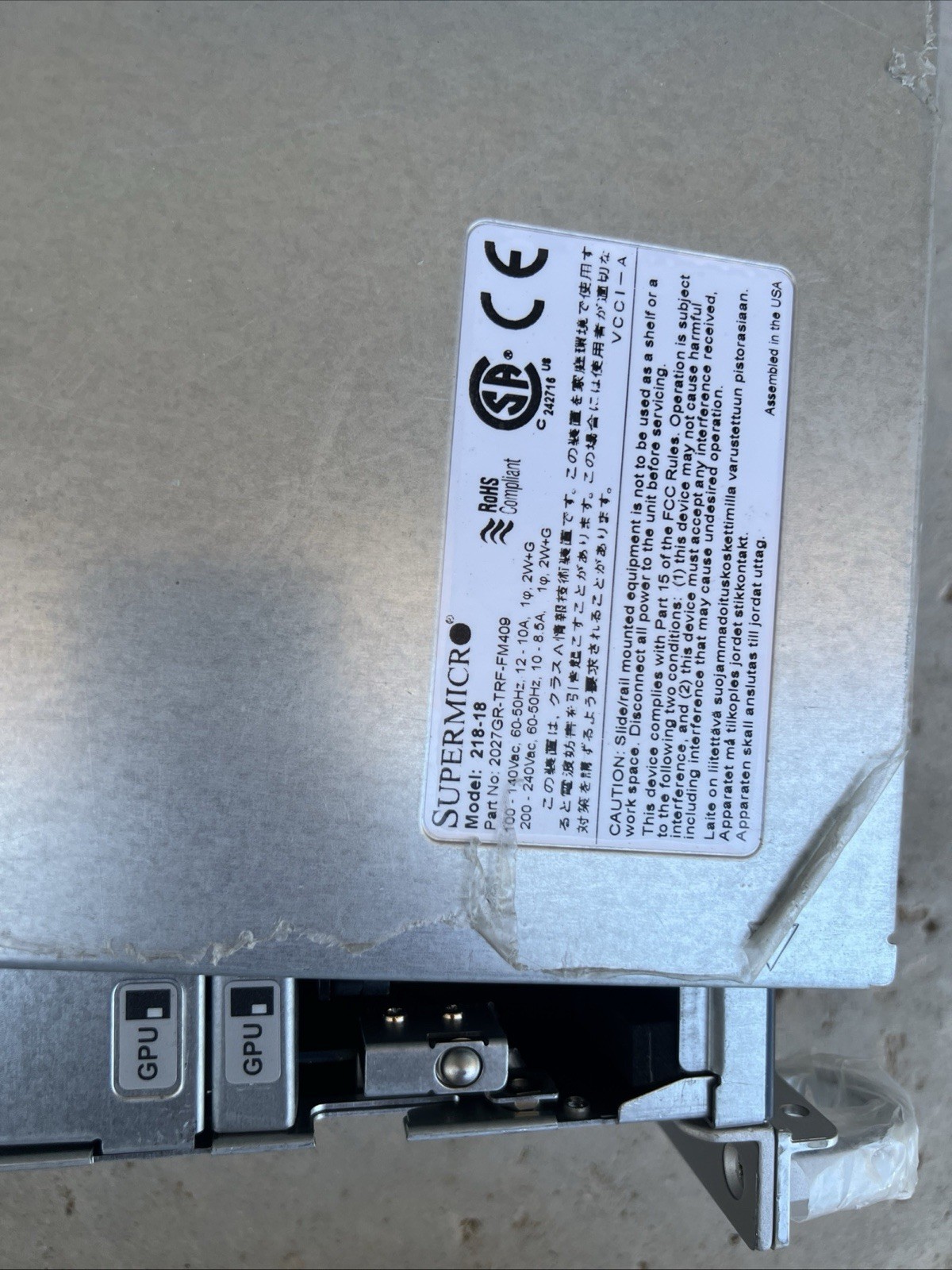 Supermicro SuperServer 218-18