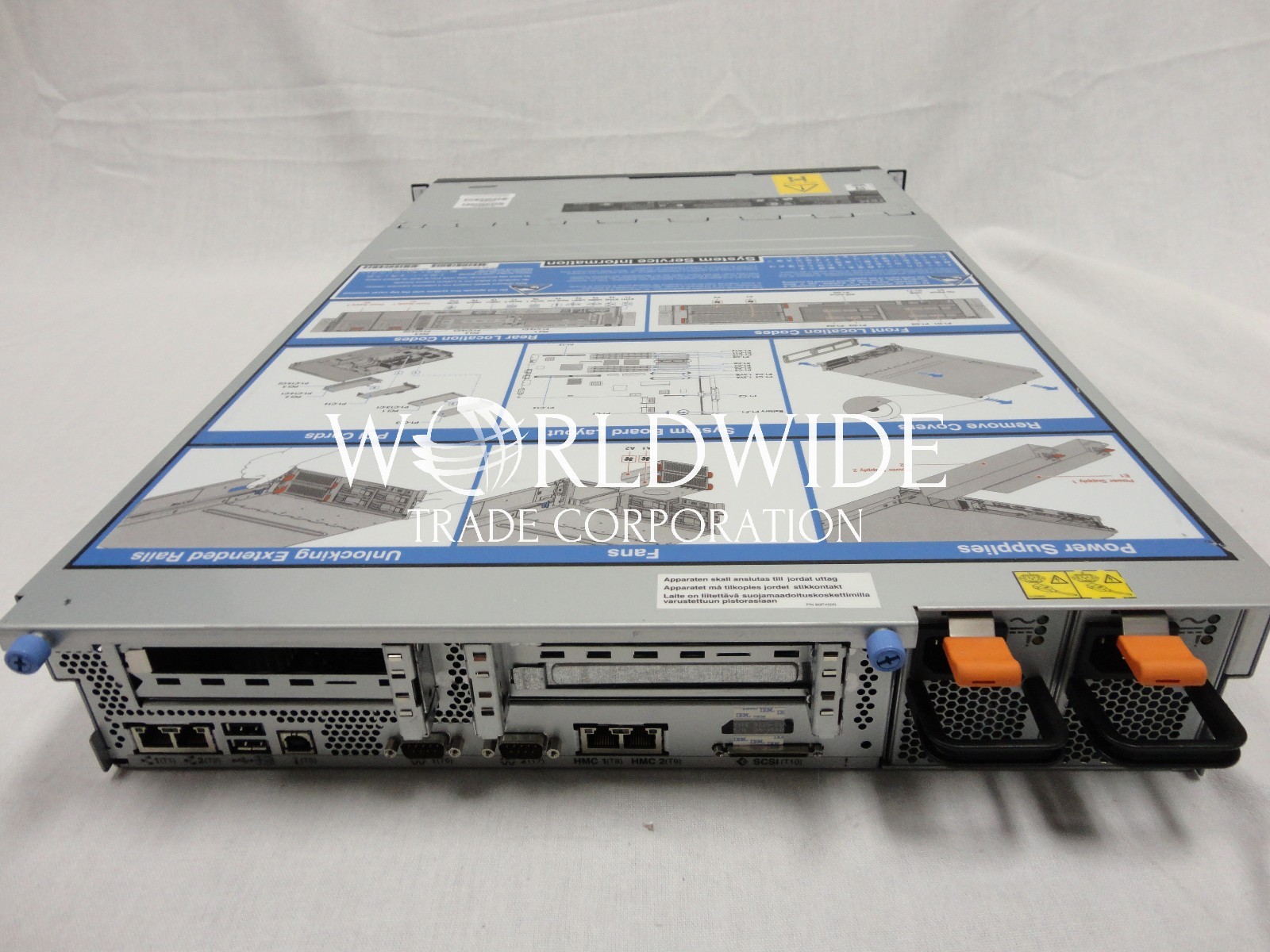 IBM 9110 51A ,1.65GHz 4-Core POWER5+ Processor, 32GB mem, 73.4GB HD, DVD, rails