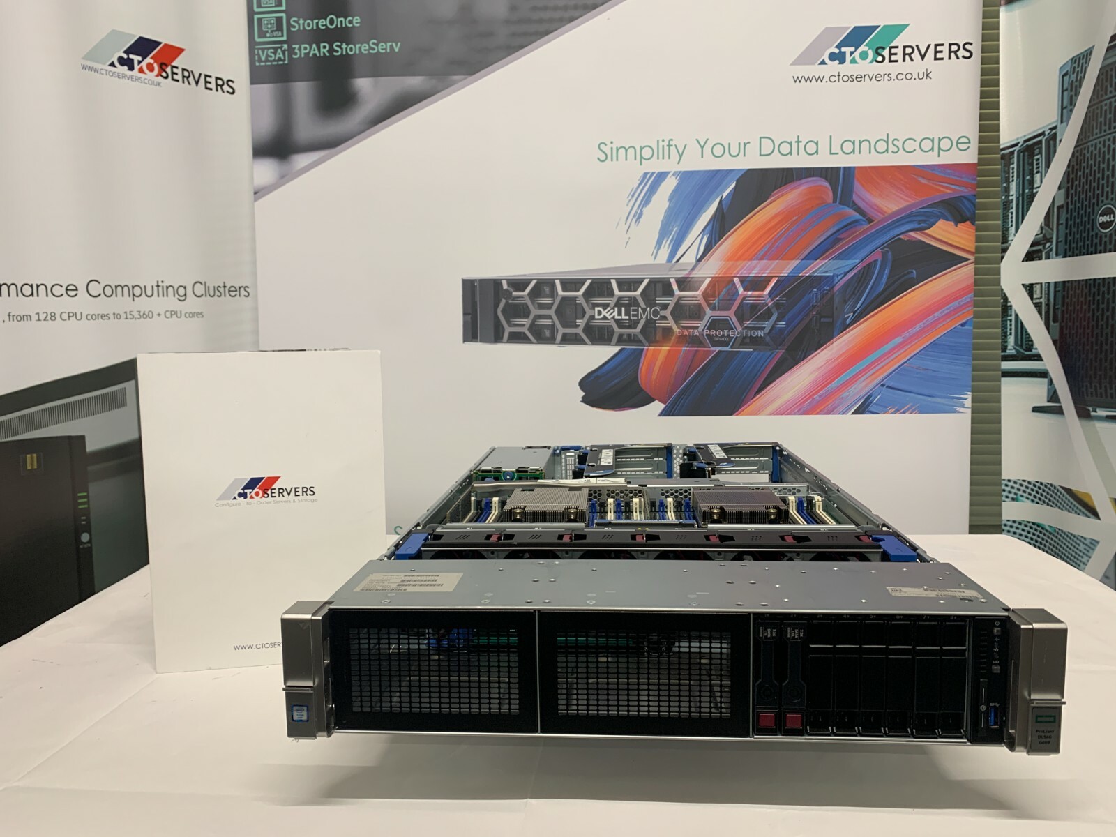 HPE ProLiant DL560 Gen9 Quad 12-Core E5-4650v3 **48 Cores** 2x 400GB SSD esxi 7.
