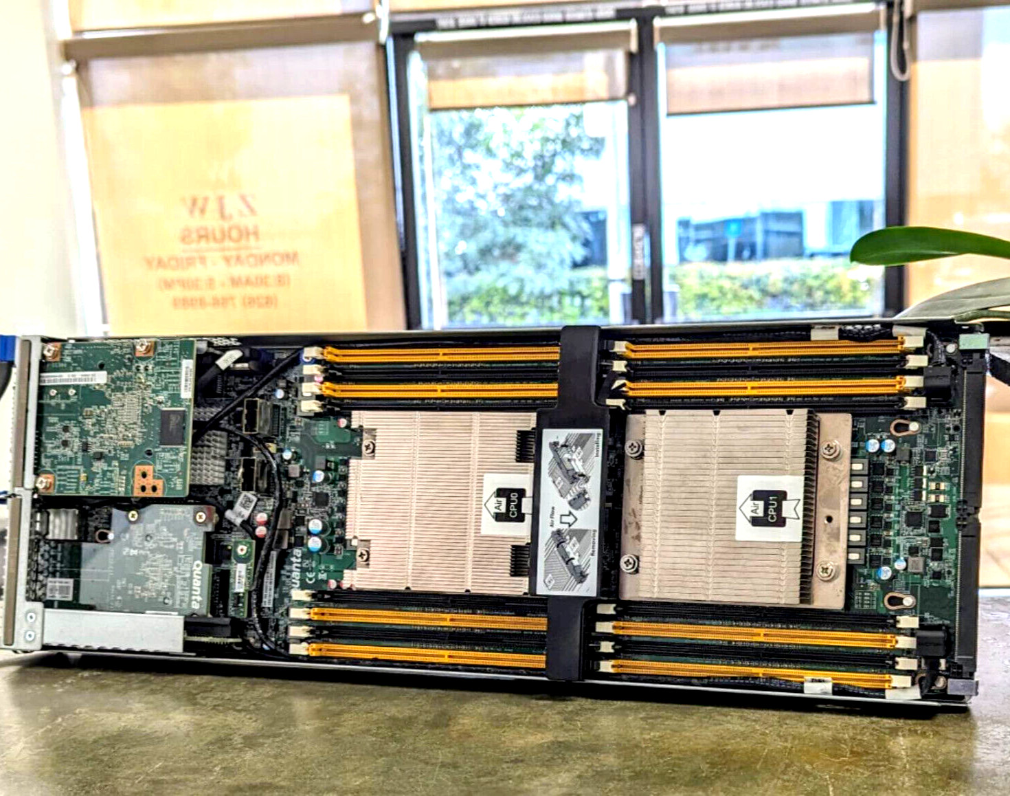 T41S-2U QuantaPlex LGA2011-3 NODE W/MOTHERBOARD 2x Heatsinks 10GE SFP NO/CPU/RAM