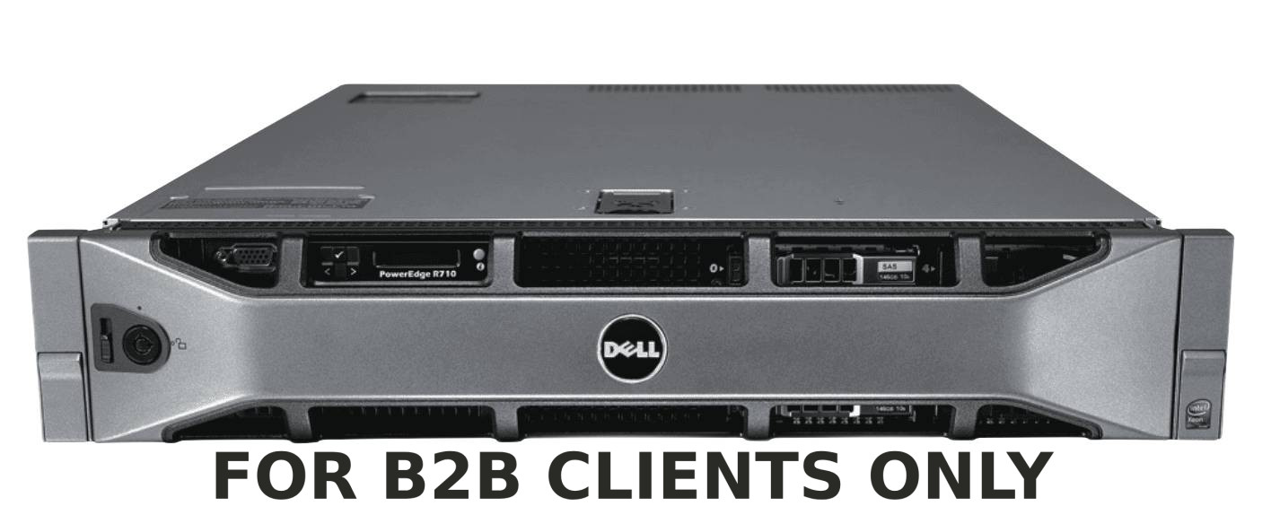 R710-SFF-8 Server DELL R710 2xPSU 2X E5520 CPU RAID PERC 6I