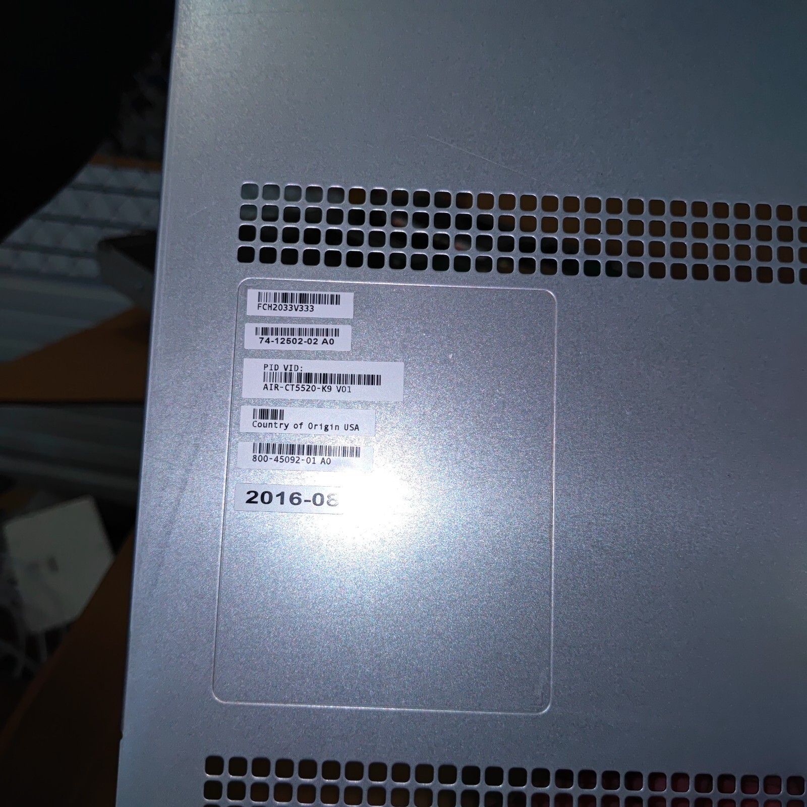 CISCO 5520 WIRELESS CONTROLLER (Model UCS C220 M4)