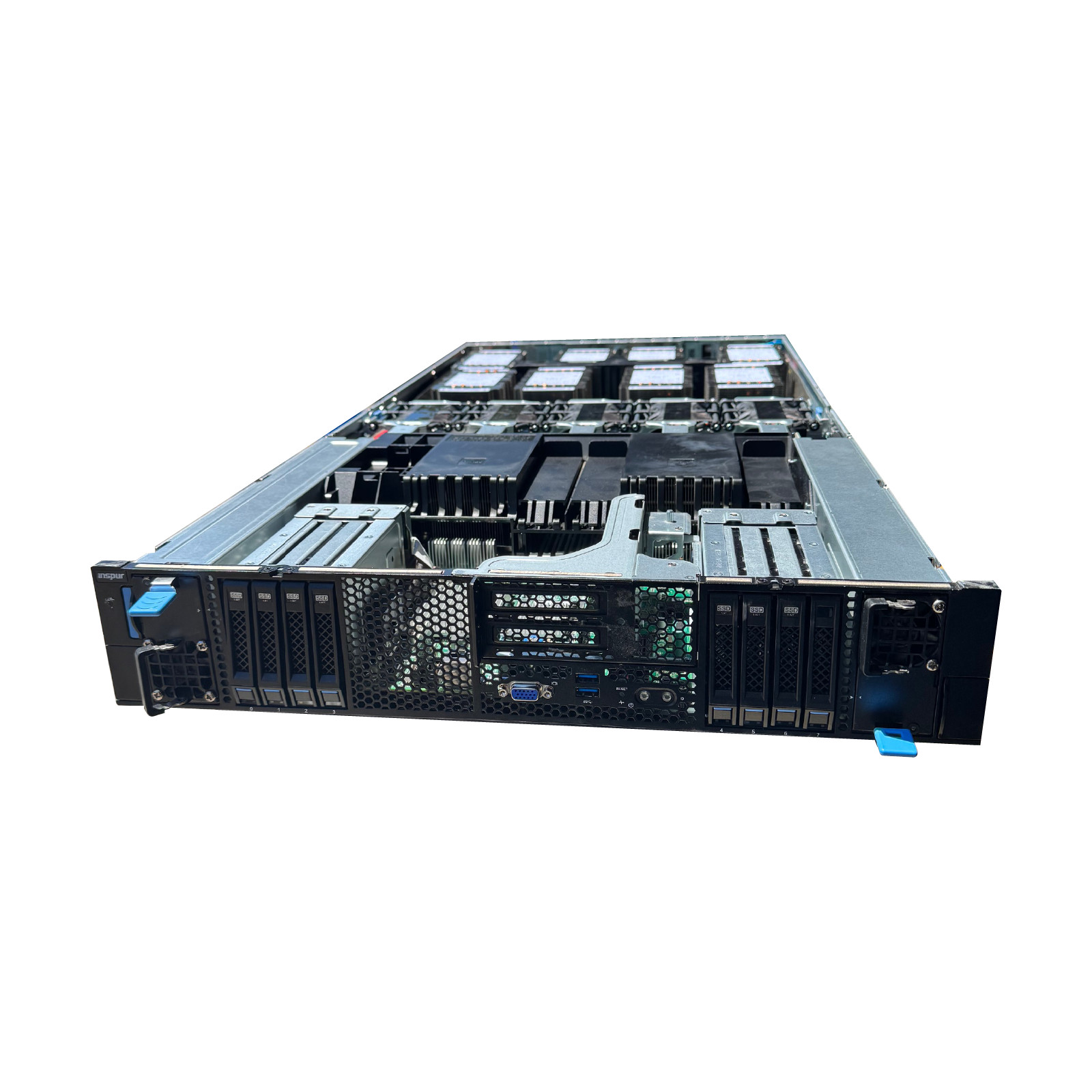 DeepSeek AI LLM 8x NVIDIA V100 32GB SXM2 AI GPU Server 2x 6148 128GB DDR4