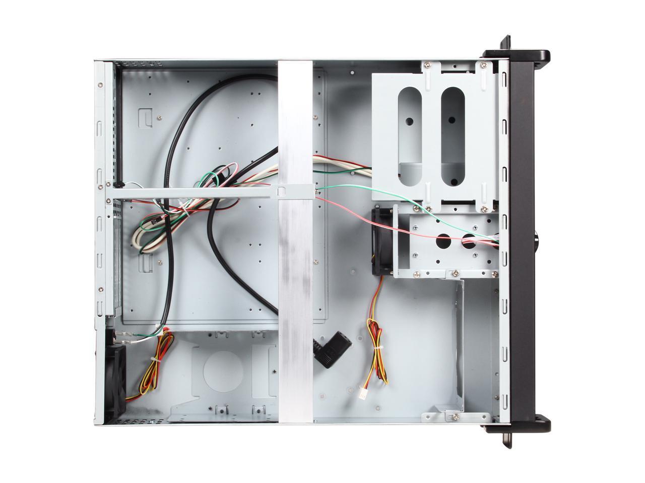 iStarUSA D-200-FS Black Aluminum / Steel 2U Rackmount Compact Stylish Chassis