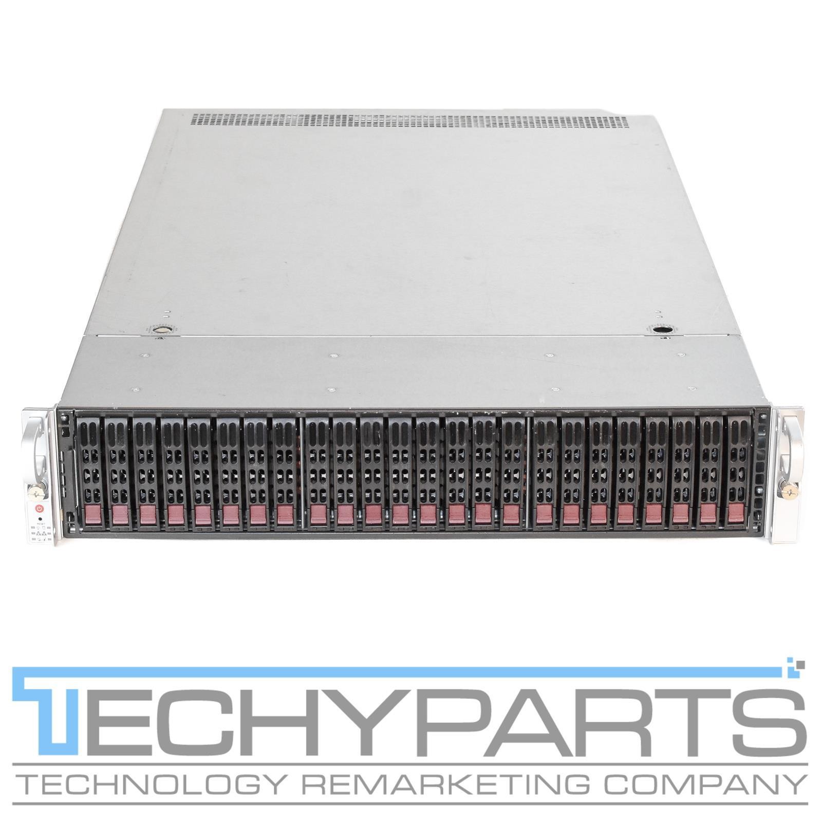 Supermicro SYS-2028U-TNRT+ 2U 24-Bay(4x NVMe) 2.5″ Rackmount Server w/ X10DRU-i+