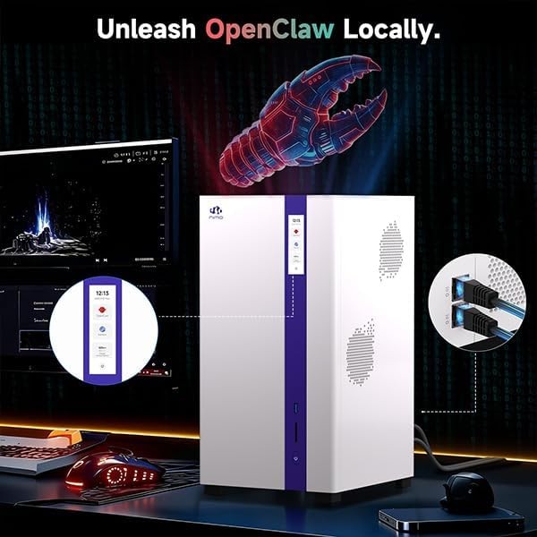NIMO Generic AI NAS Enclosure Ryzen 8845HS Mini PC Server for Local LLM Docker