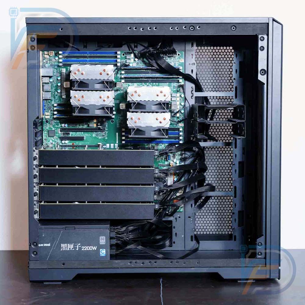 AI Server 4× NVIDIA V100 32GB GPU 128GB VRAM 128GB RAM Supermicro Dual CPU 2200W