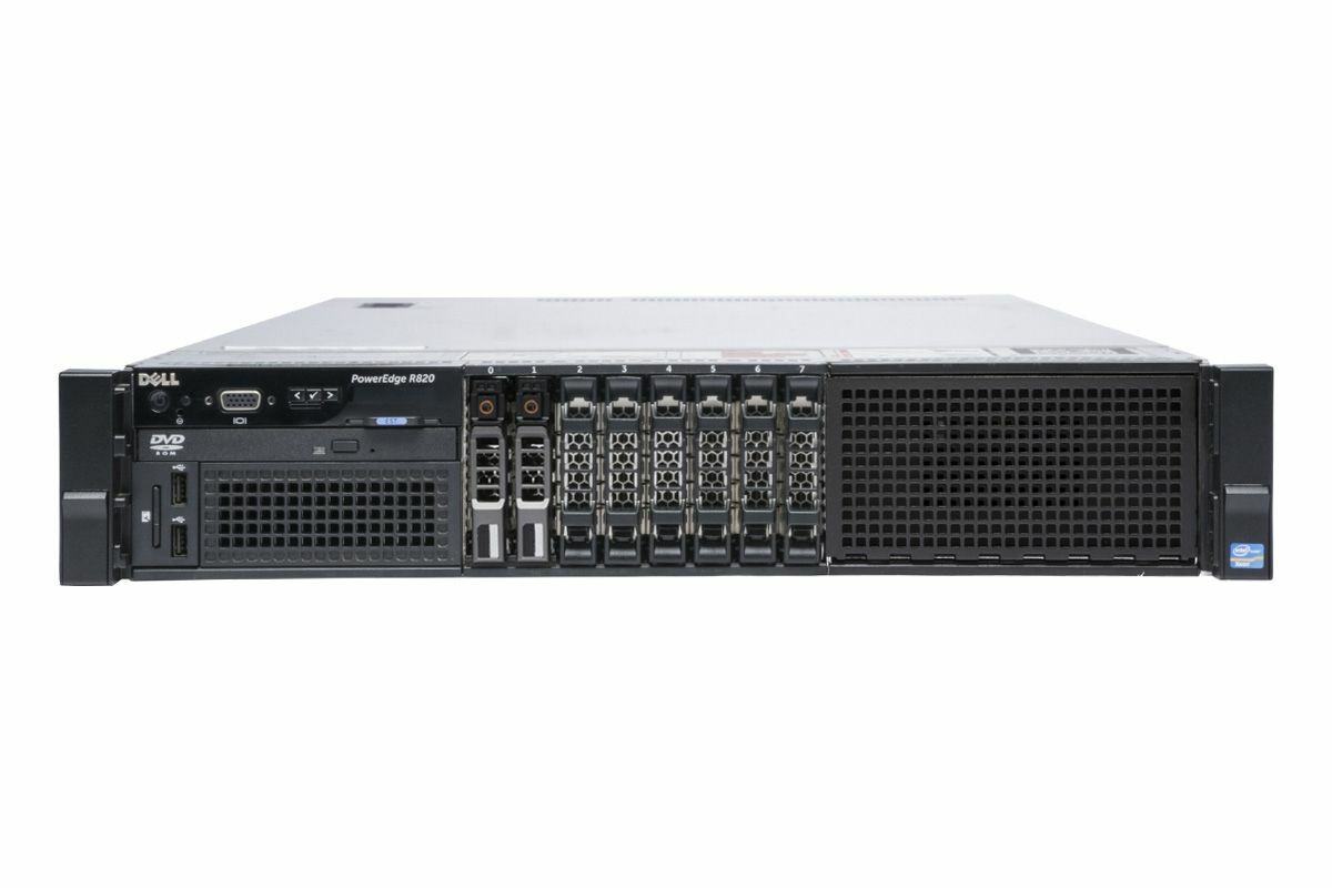 Dell PowerEdge R820 2x Six-Core E5-4610 32GB RAM 2x 300GB HDD 2U Rack Server