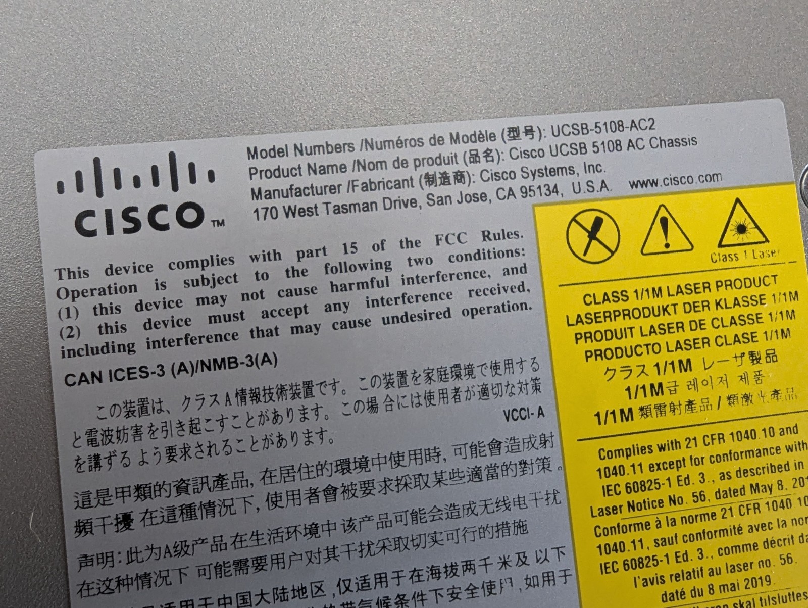 2023 New Cisco UCS 5108 AC2 v05 Blade Server Chassis 8-Bays UCS-SP-5108-AC