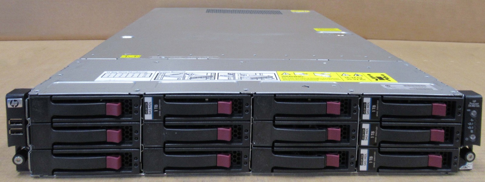 HP Proliant DL180 G6 E5620 4 Core 2.40GHz 24GB 4TB 2U Server 507168-B21