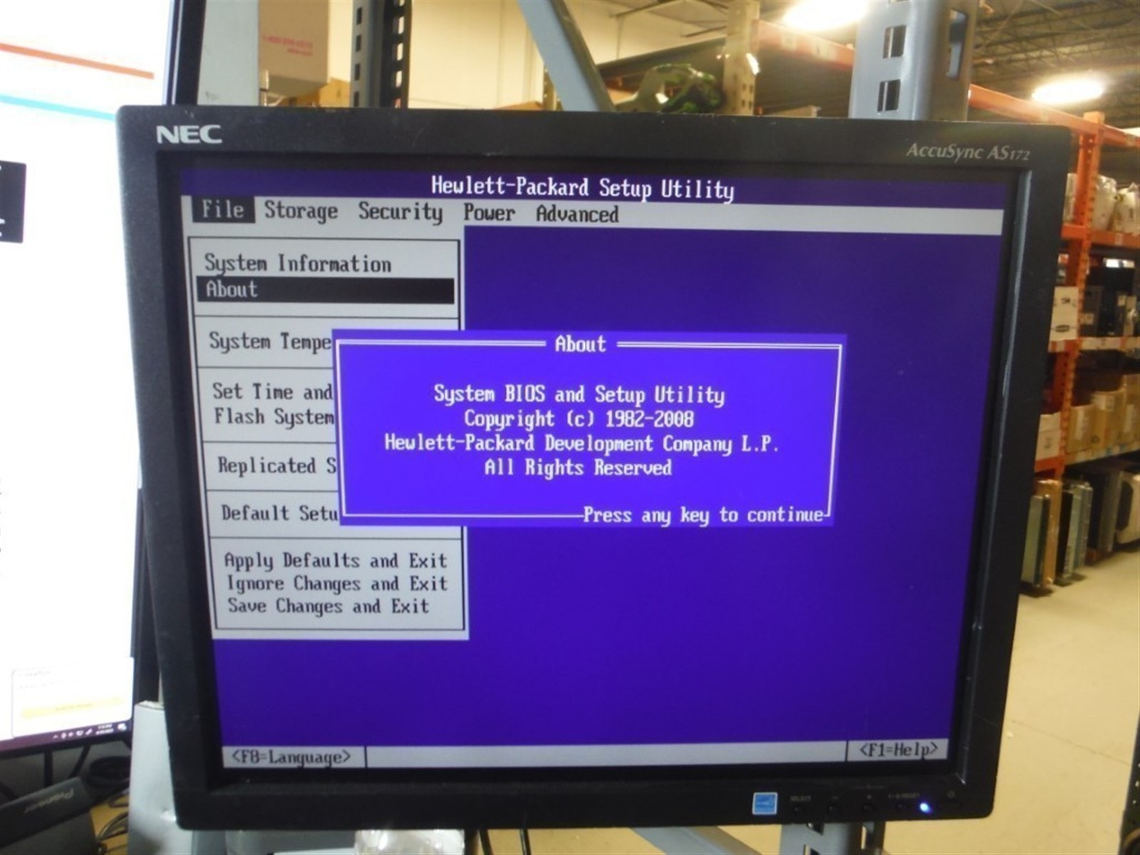 Missing Plastic HP XW8600 Workstation 2x Intel Xeon X5482 3.2GHz 10GB 0HD