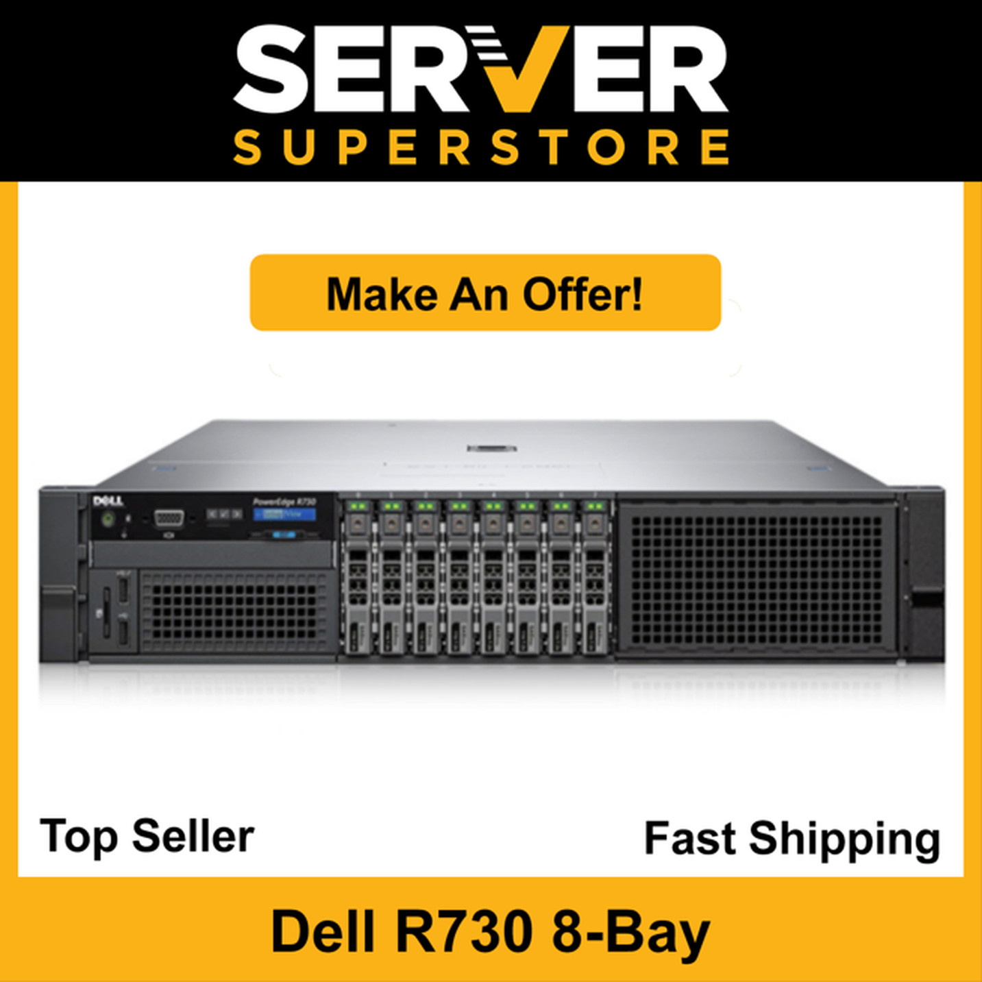 Dell PowerEdge R730 Server 2x E5-2640 V4 =20 Cores | 128GB | H730 | 2x 1.2TB SAS