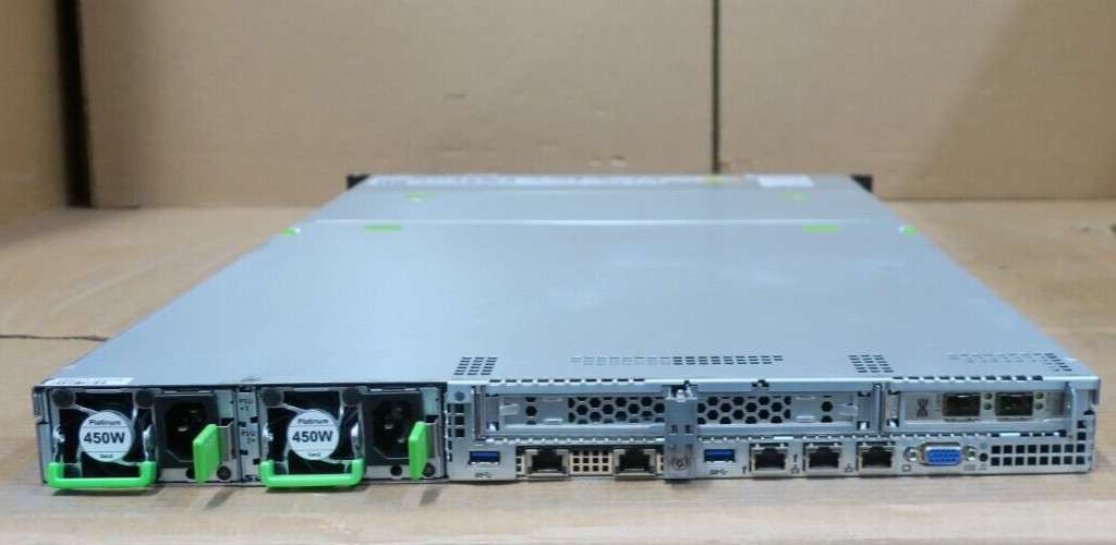 Fujitsu Primergy RX2530 M4 2x 10-Core Gold 5115 288GB RAM 4x 2.5″ Bay 1U Server