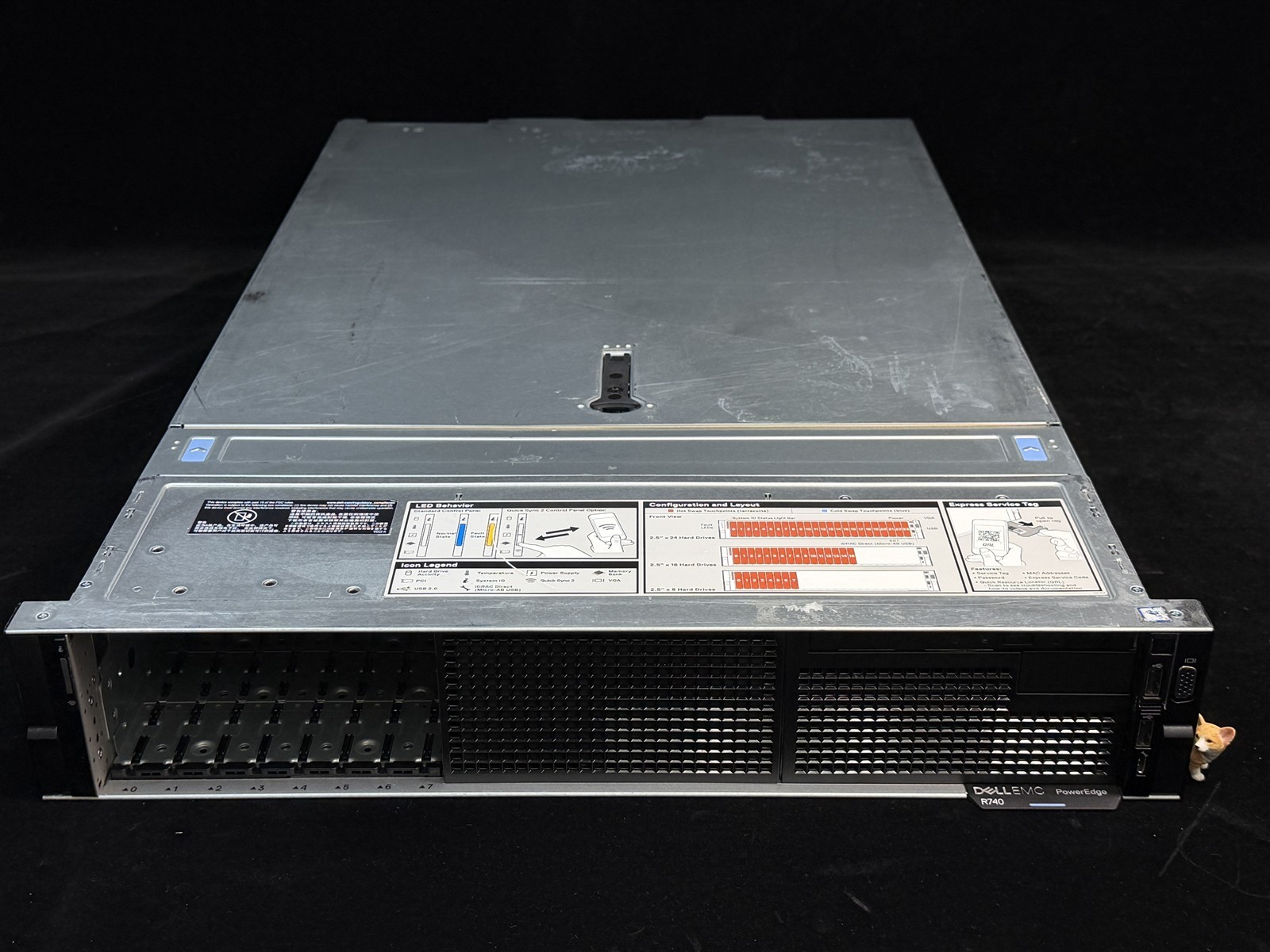 Dell PowerEdge R740 8SFF 2x Gold 6242 32-Core H740P 1100W iDRAC9 2x Trays No RAM