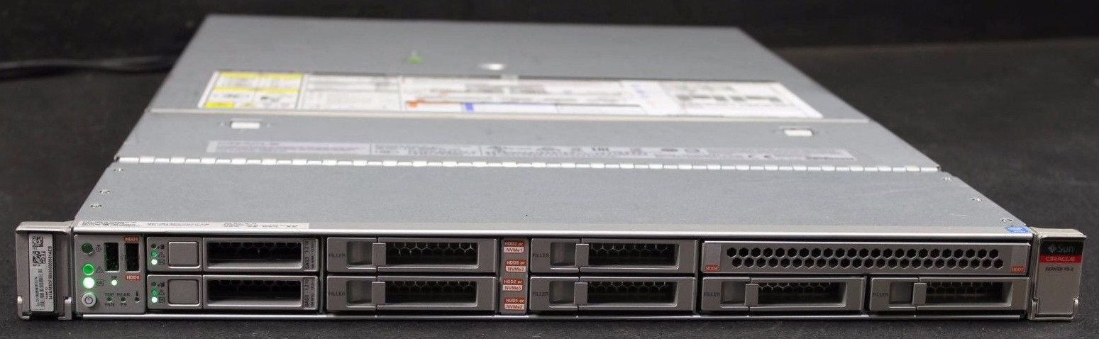 Sun Oracle X5-2 2 x E5-2630v3 8-Core 2.40GHz, 32GB RAM, 2x 600GB HDDs 1U Server
