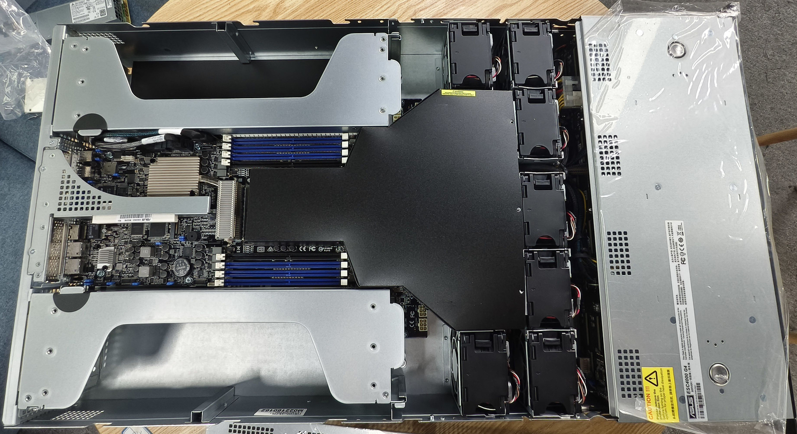 ASUS ESC4000 G4 Server 8X3.5″/2X Gold 6152 CPU /8X DDR4 32G 2933MHz