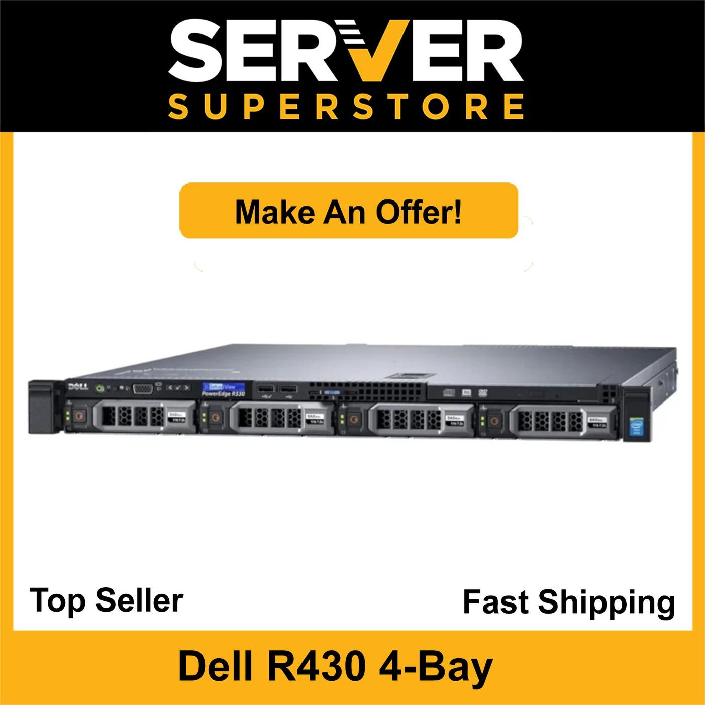 Dell PowerEdge R430 Server 2x E5-2690 V4 = 28 Cores | H730 | 32GB | 4x 1TB SAS
