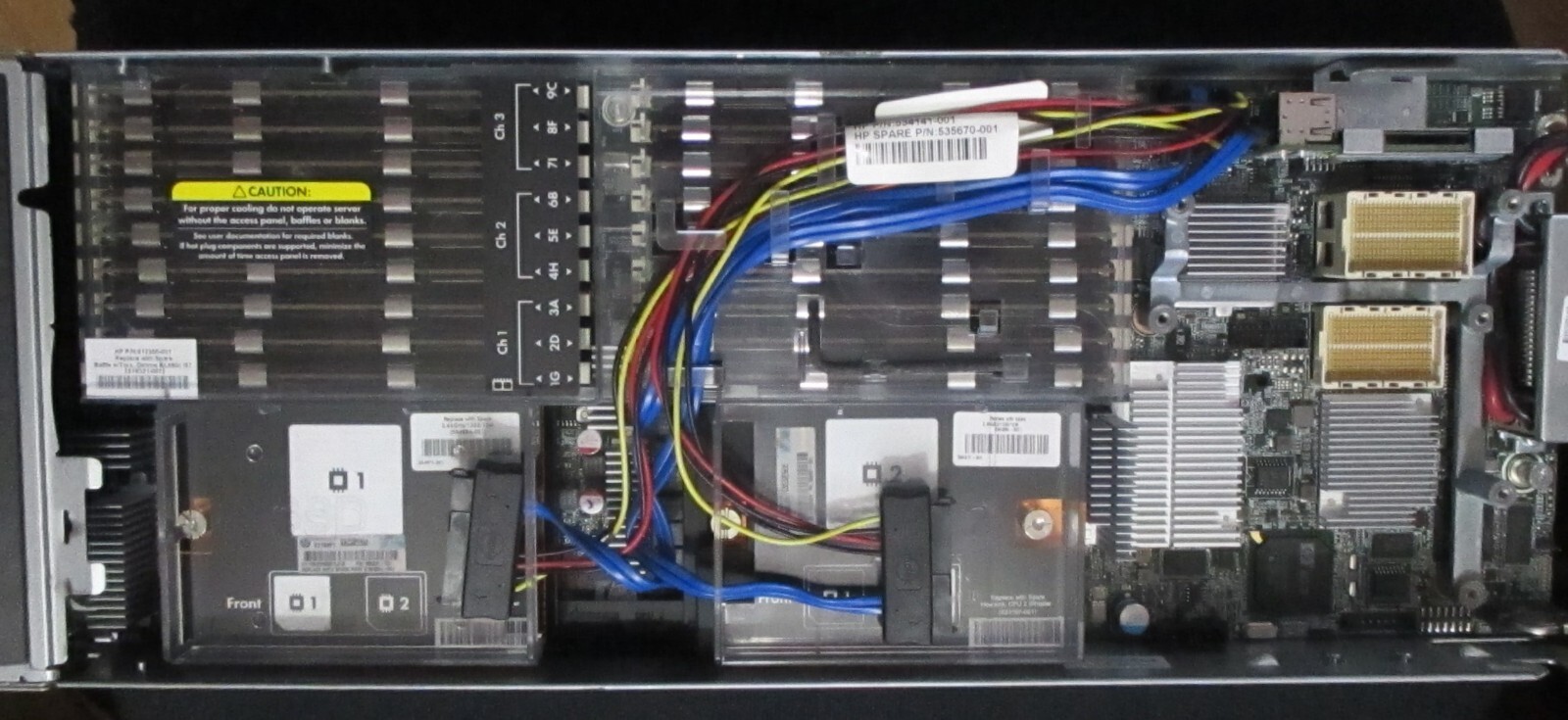 HP ProLiant 490c G7 Server Blade 603602-B21 2 – X5650 2.66 GHz 144 GB RAM