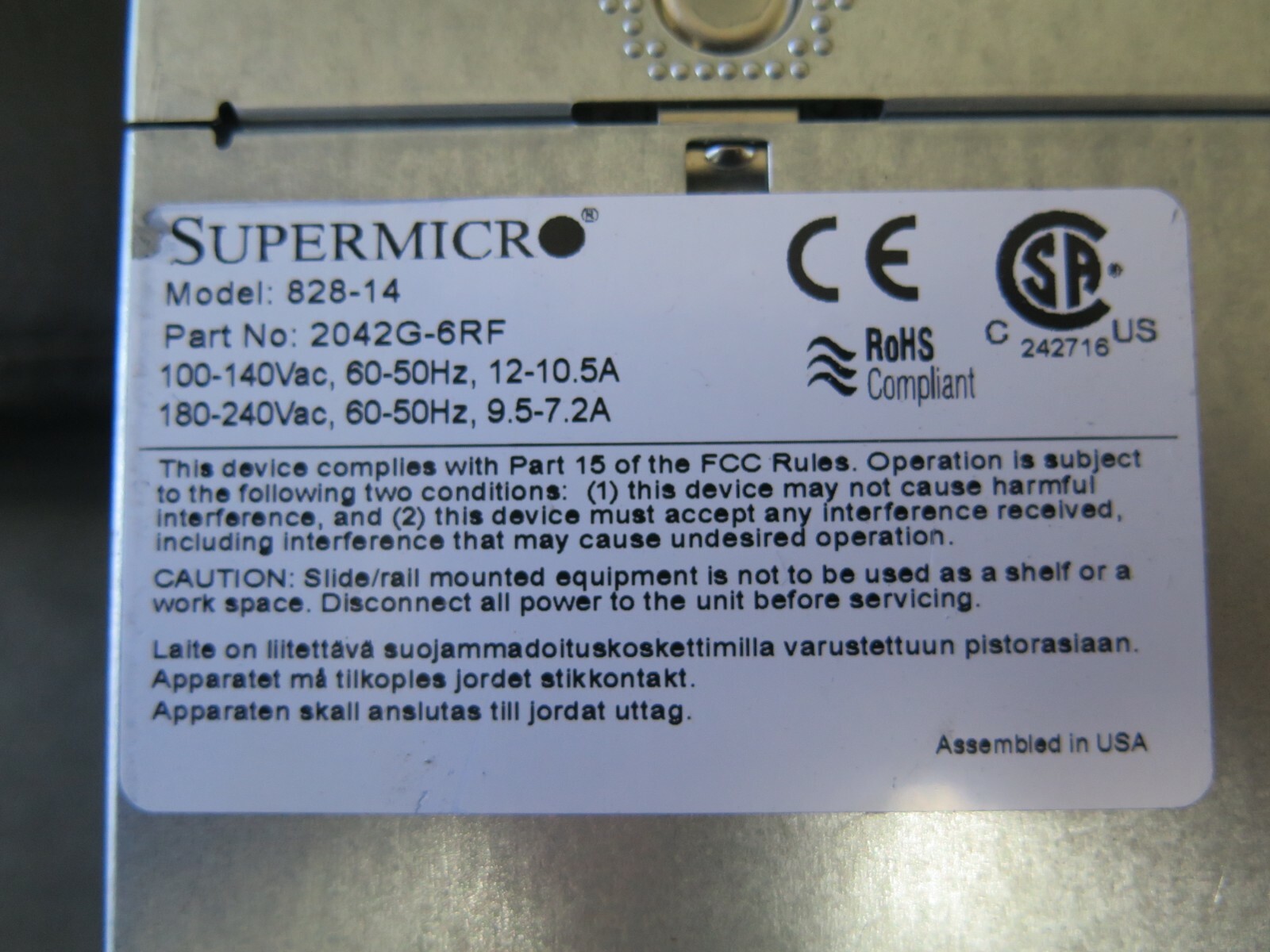 Supermicro 828-14 2U 6-Bay 2042G-6RF H8QG6-F 4x Opteron 6348 2.4GHZ 16GB RAM