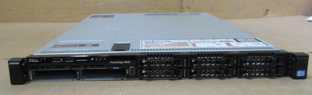 Dell PowerEdge R620 2x 10C E5-2670v2 2.5Ghz 128GB RAM 8-Bay 2.5″ 1U Rack Server
